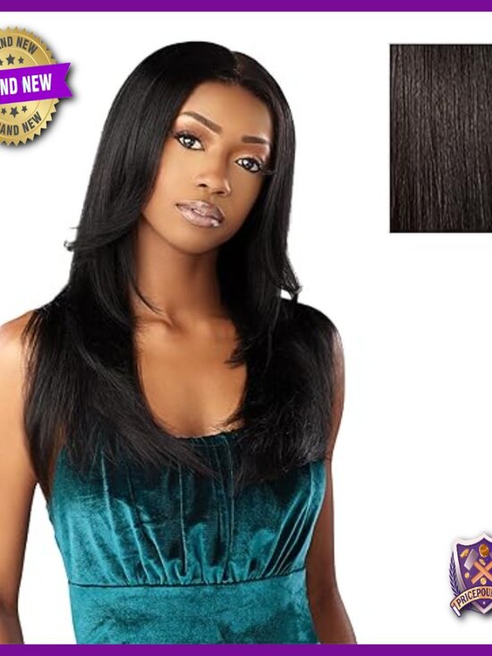 20 Inch Straight Human Hair Wig, Glueless Preplucked Lace Frontal main image 5